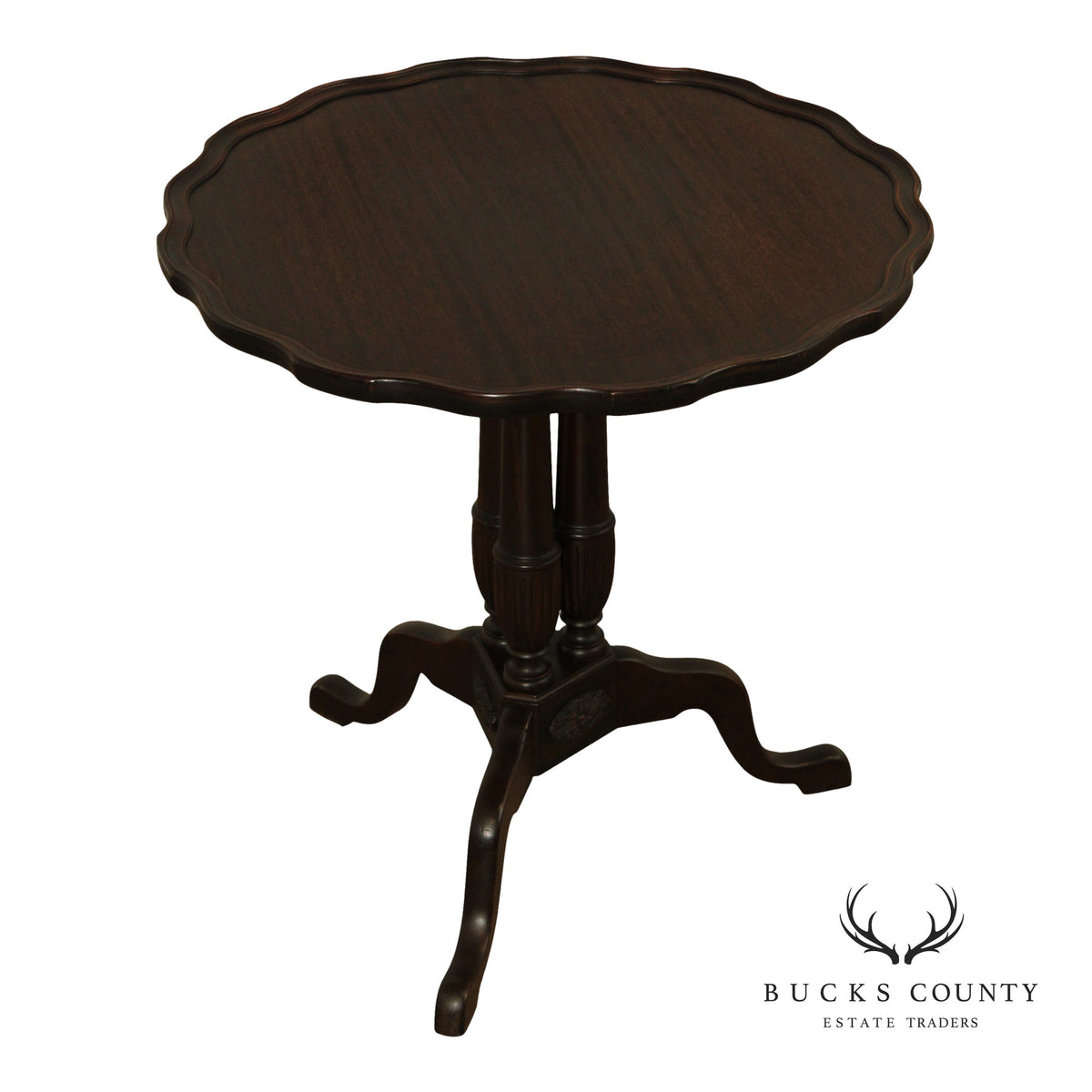 Queen Anne Style Mahogany Tilt Top Tea Table