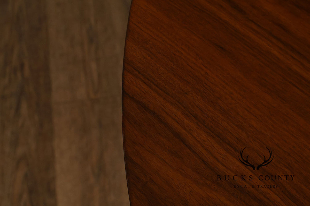 English Regency Style 48" Round Mahogany Center Table