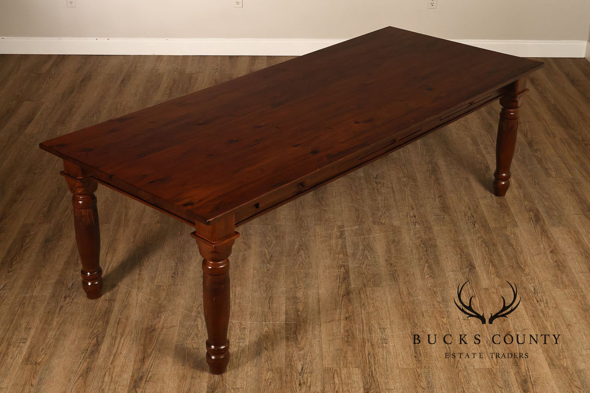 Farmhouse Style Large 8 Foot Pine Dining Table