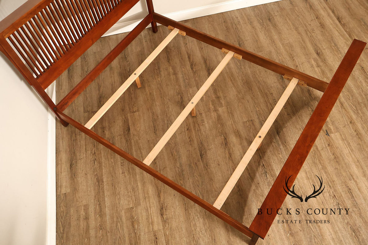 Stickley Mission Collection Queen Size Cherry Spindle Bed