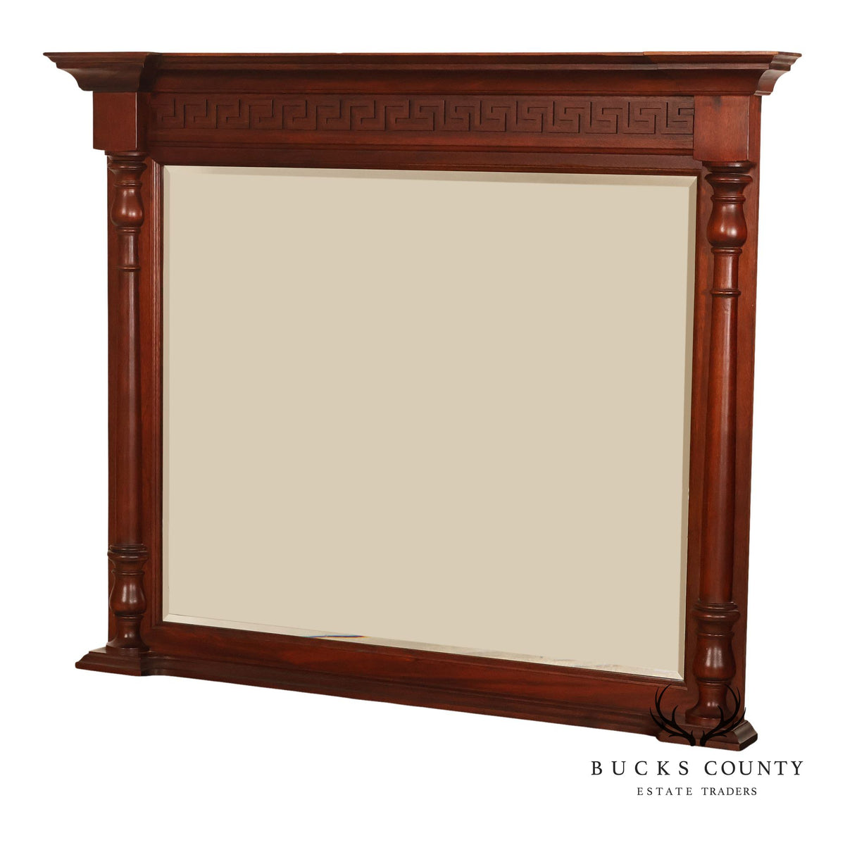Neoclassical Style Carved Mahogany Wall Mirror