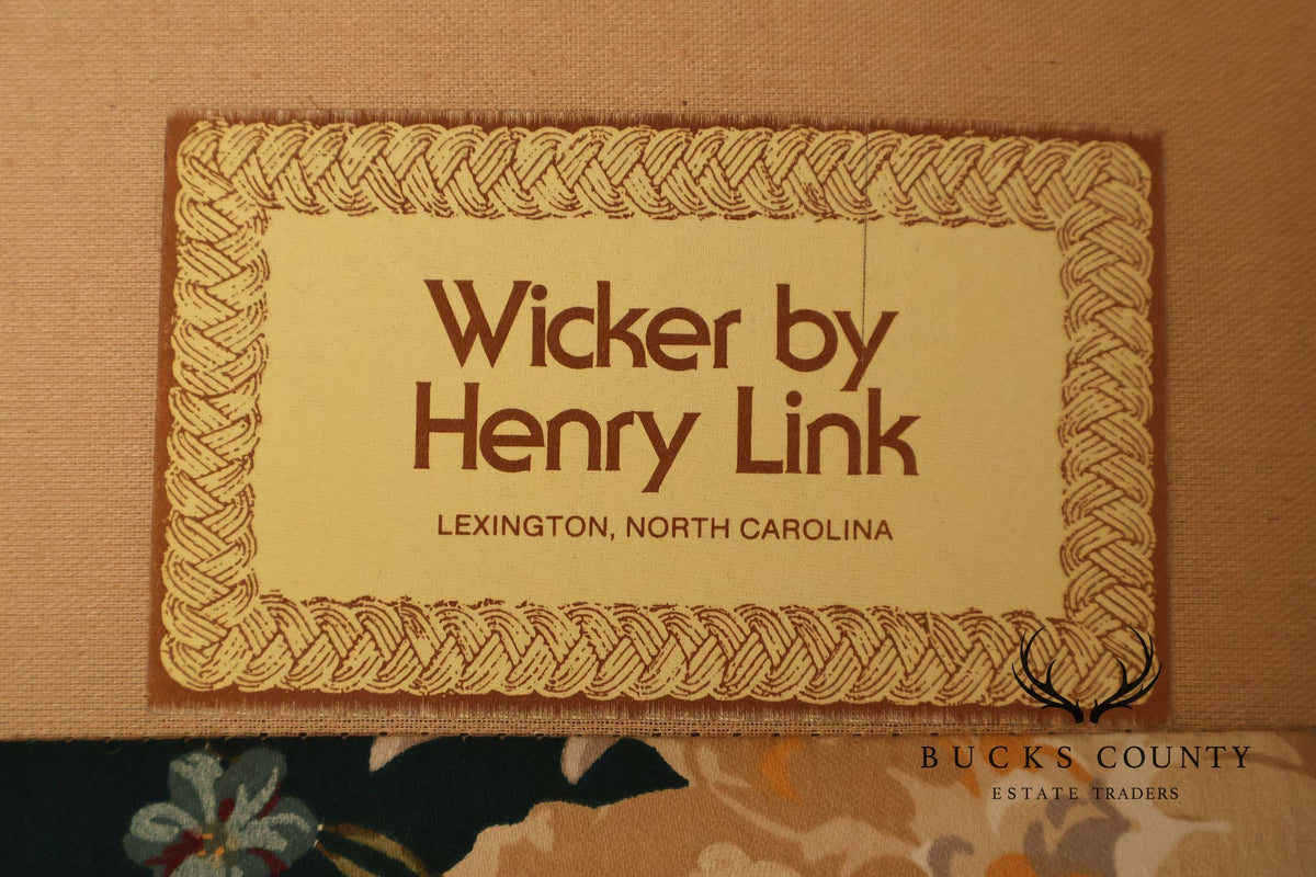 Lexington Henry Link  Furniture Wicker Upholstered Lounge Chair