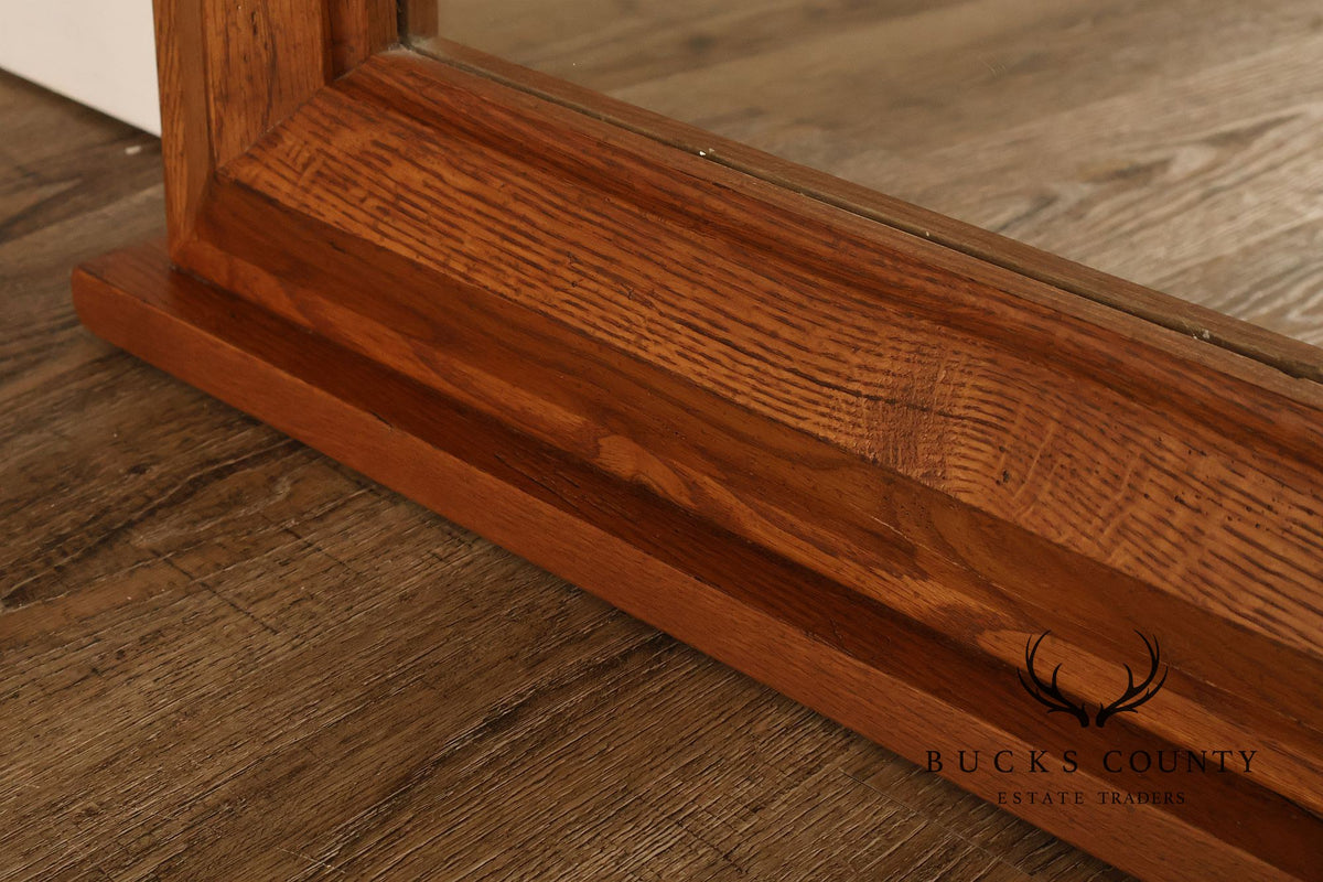 Broyhill Attic Heirlooms Rustic Oak Dresser Mirror