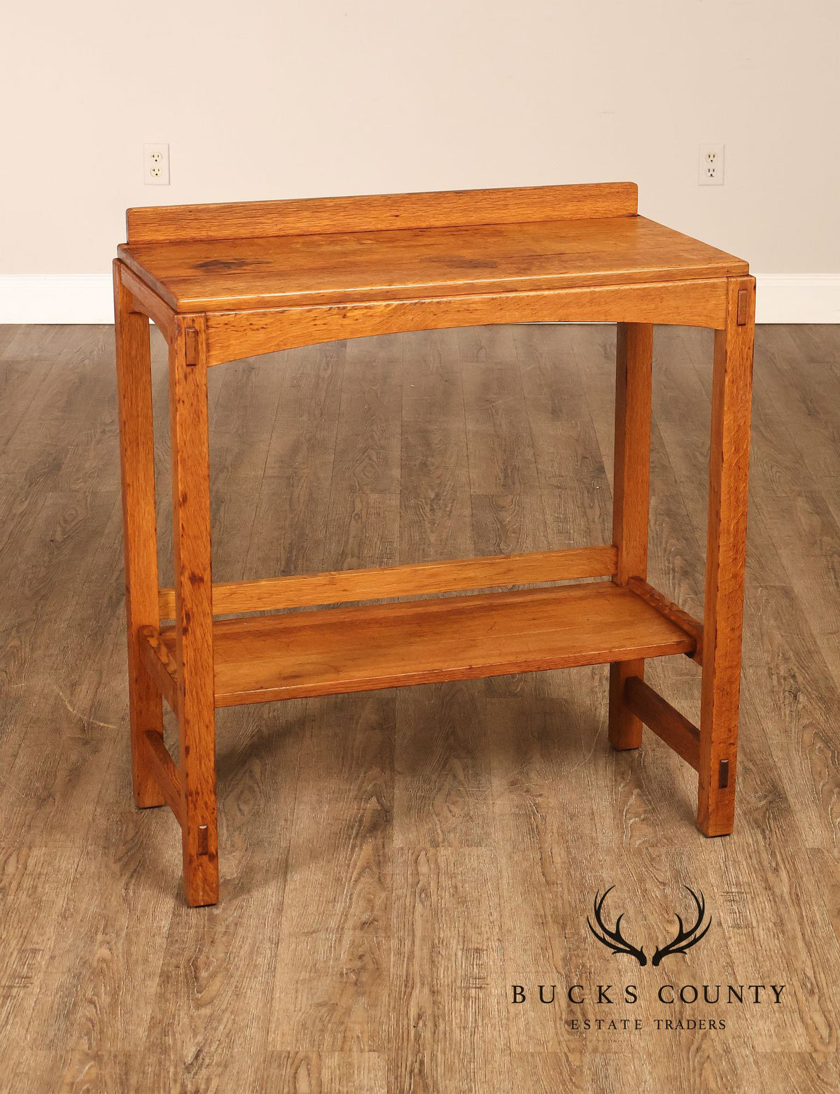 Antique Limbert Arts And Crafts Quarter Sawn Oak Server or Console Table