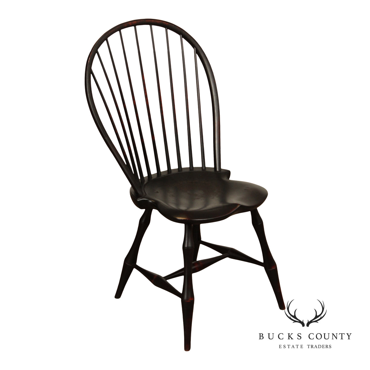 D.R. Dimes Ebonized Windsor Chair