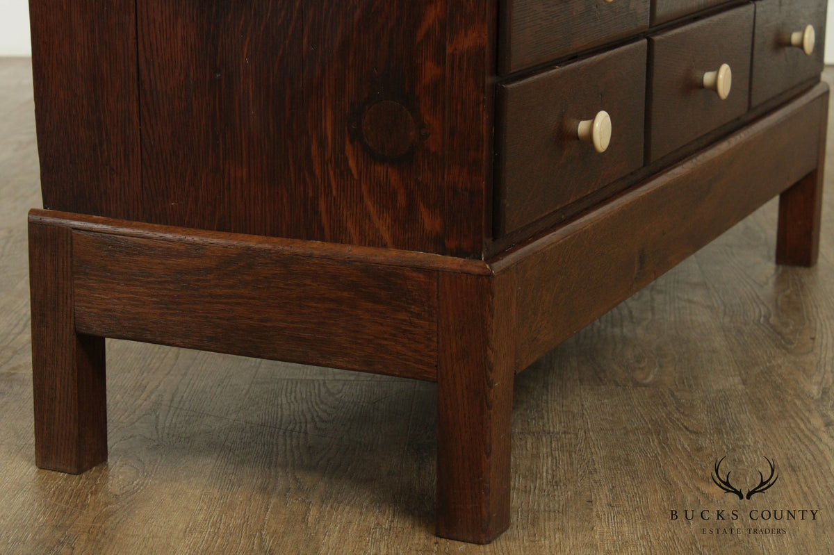Wabash Cabinet Co. Antique 9 Drawer Letter File
