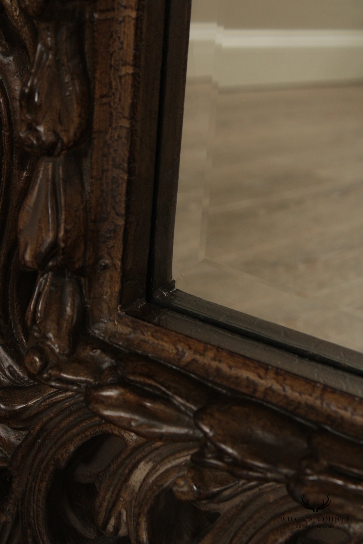 Timeless Reflections Rococo Style Carved Wall Mirror