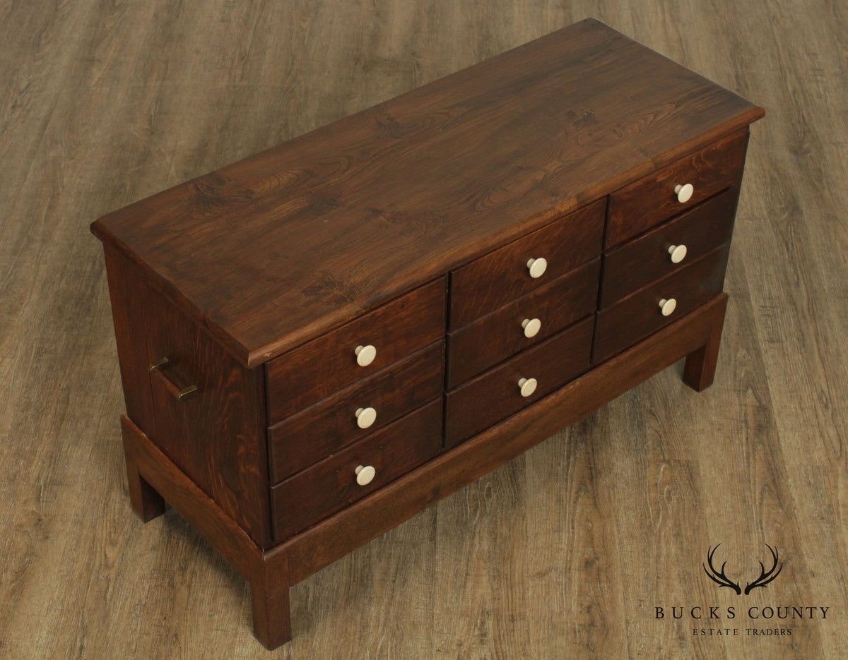 Wabash Cabinet Co. Antique 9 Drawer Letter File