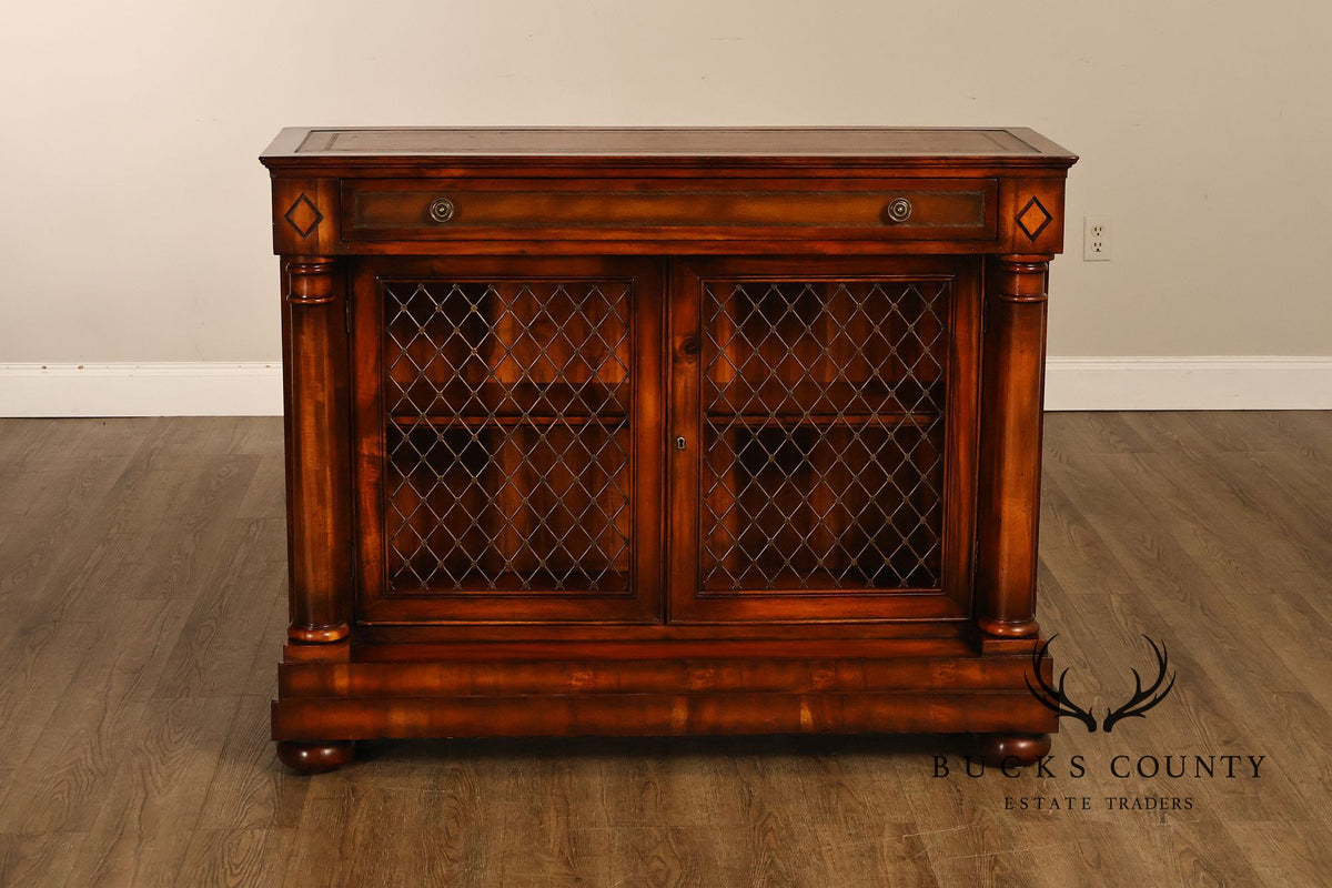 John-Richard Regency Style Leather Top Server Cabinet
