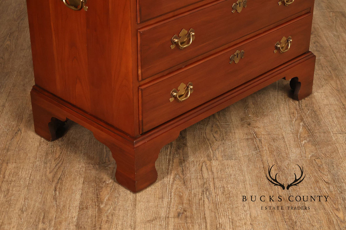 Henkel Harris Chippendale Style Cherry Bachelor's Chest