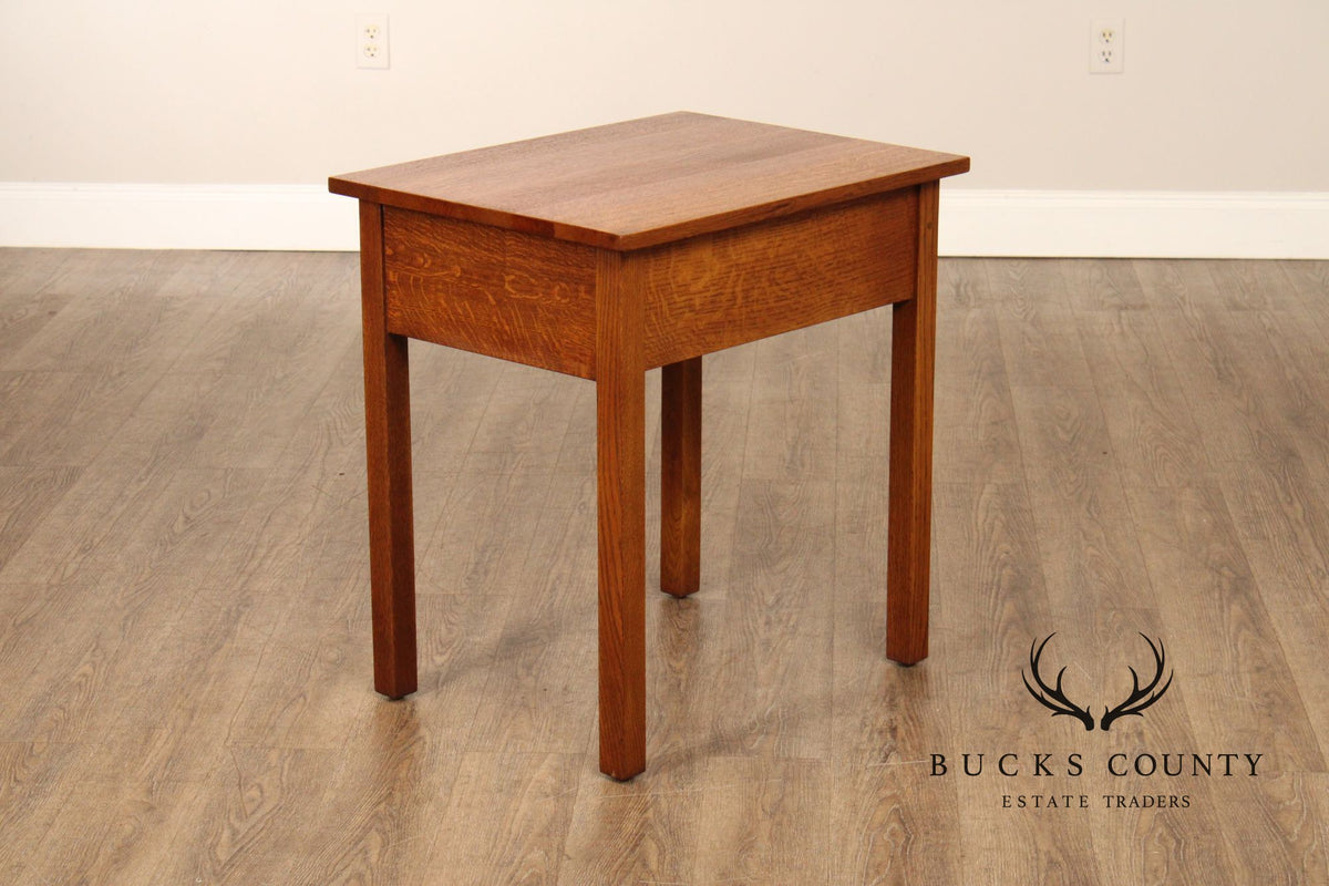 Stickley Mission Collection Oak One Drawer End Table