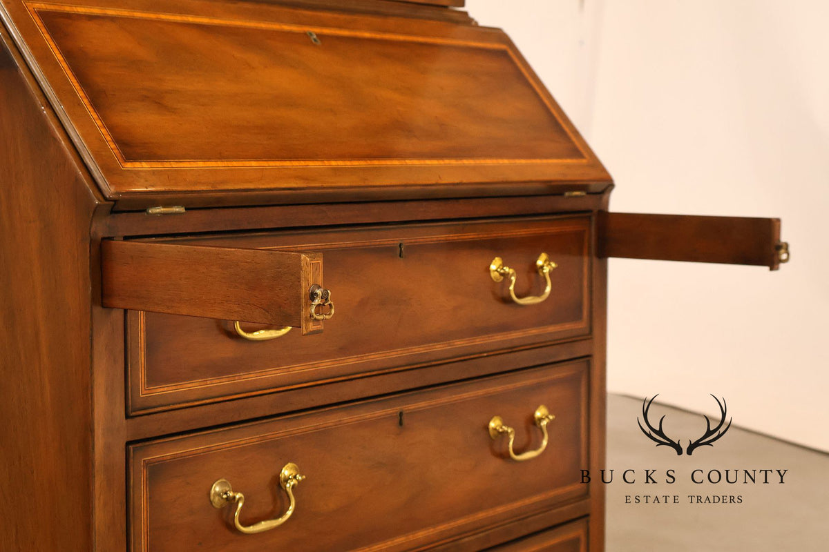 Kittinger Georgian Style Mahogany Secretary Bookcase