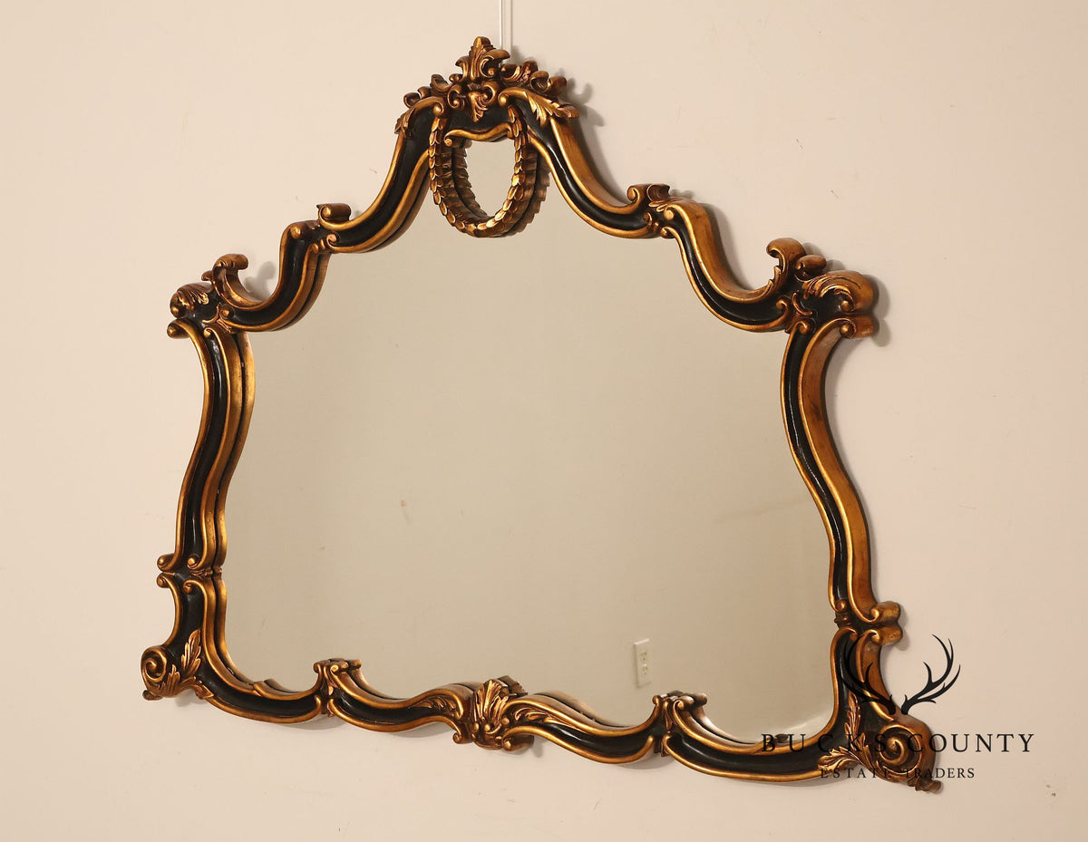 Rococo Style Large Carved Giltwood Wall Mirror