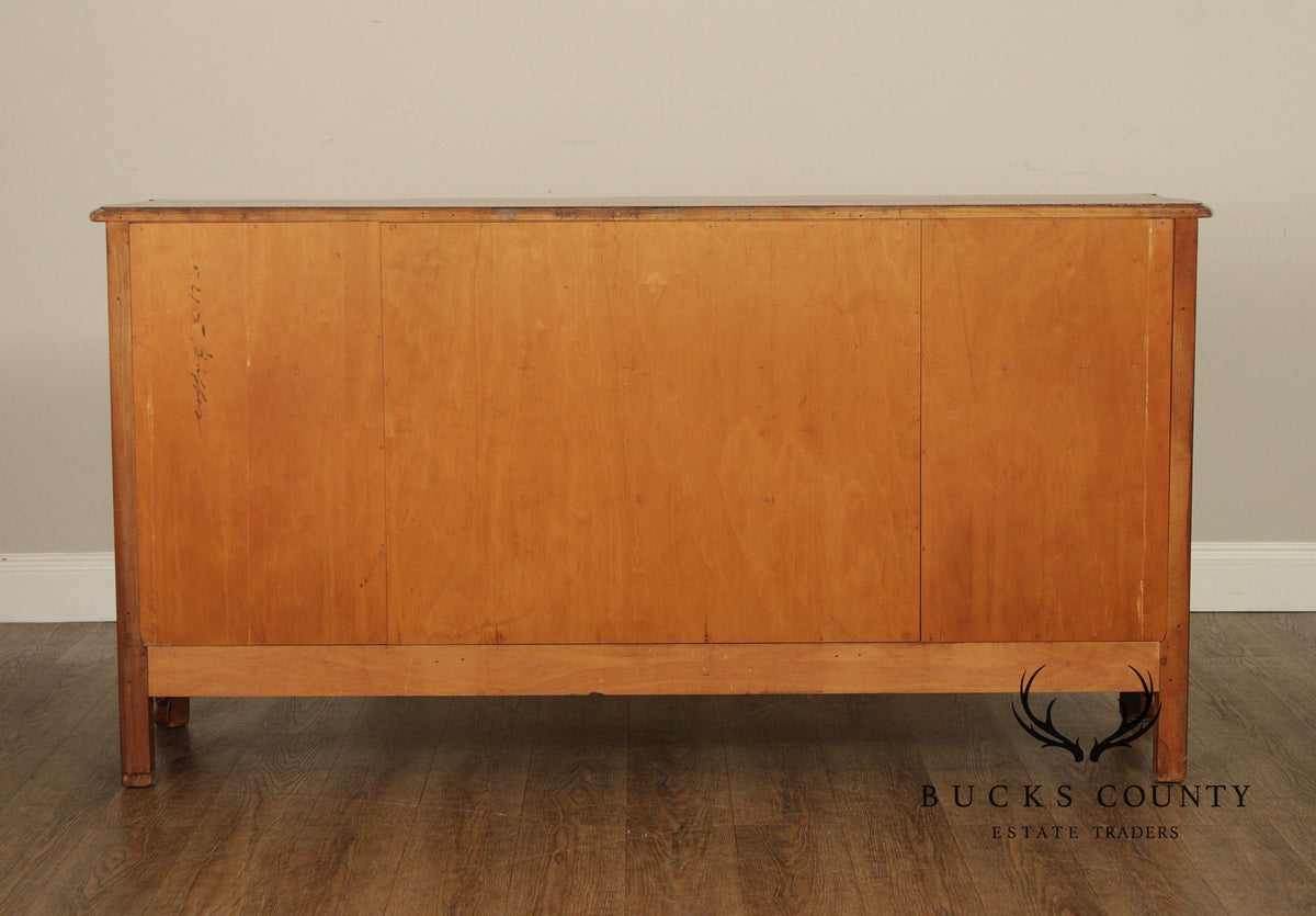 Vintage French Provincial Walnut Sideboard Buffet