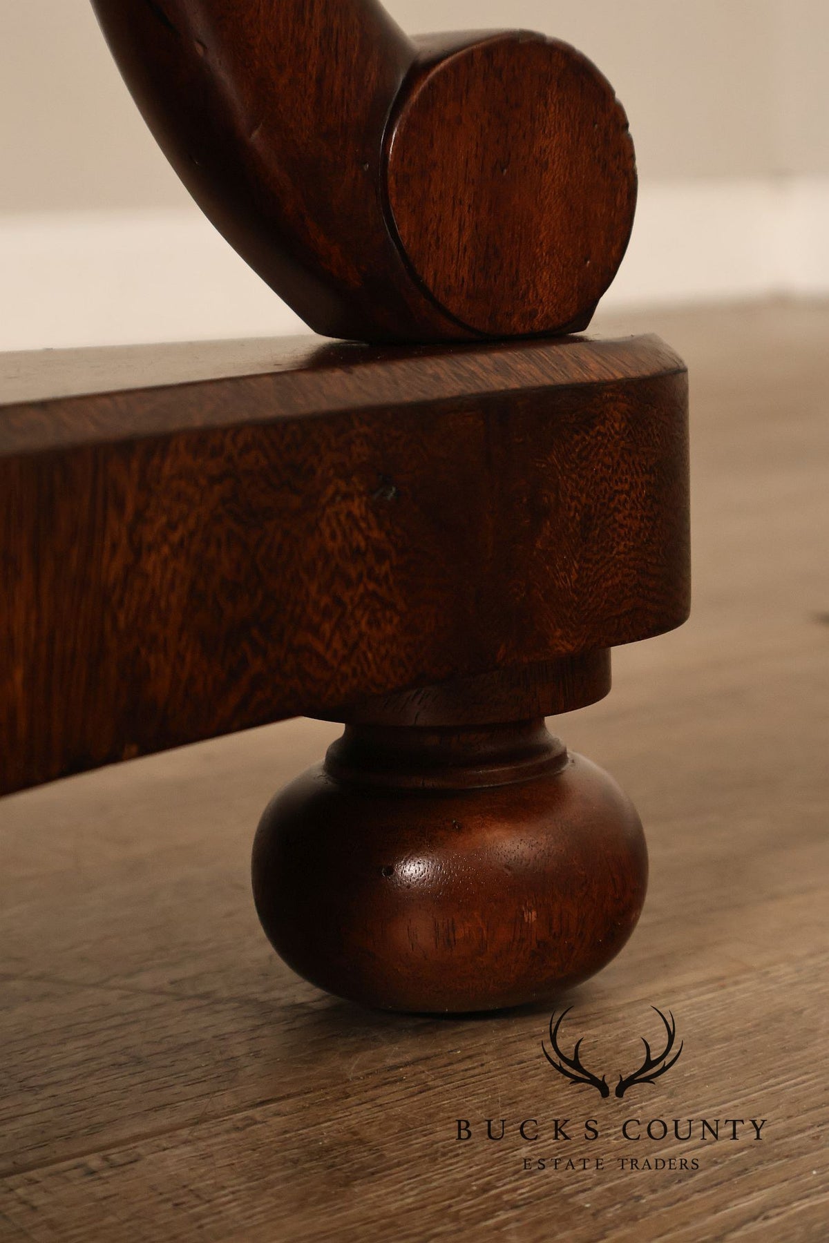 Theodore Alexander Pair of 'Occasionally Italian' Round Mahogany Side Tables