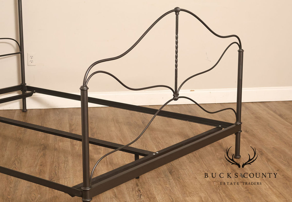 Charles P. Rogers Benicia Foundry & Iron Works Provence Wrought Iron Queen Bedframe