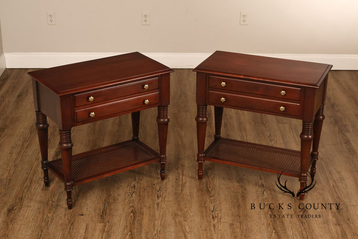 Ethan Allen British Classics "Cayman" Pair Of  Nightstands