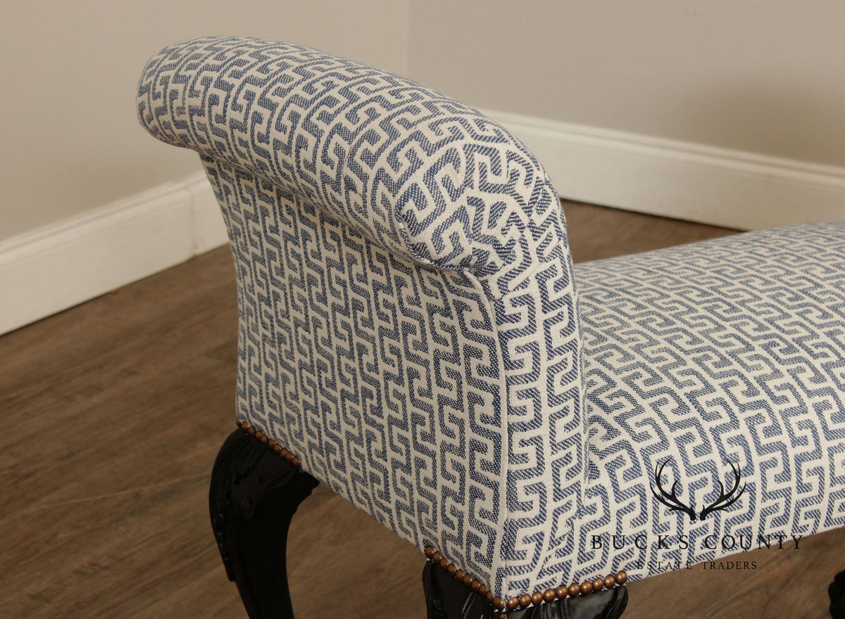 Chippendale Style Ball and Claw Foot Window Seat