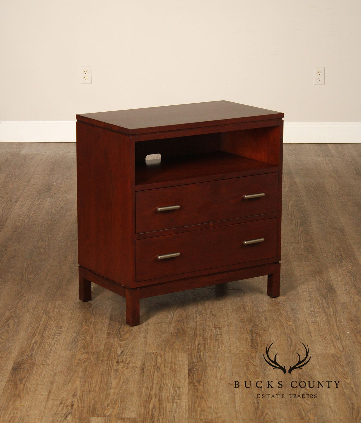 Pair Of Stickley Metropolitan Collection Cherry Nightstands