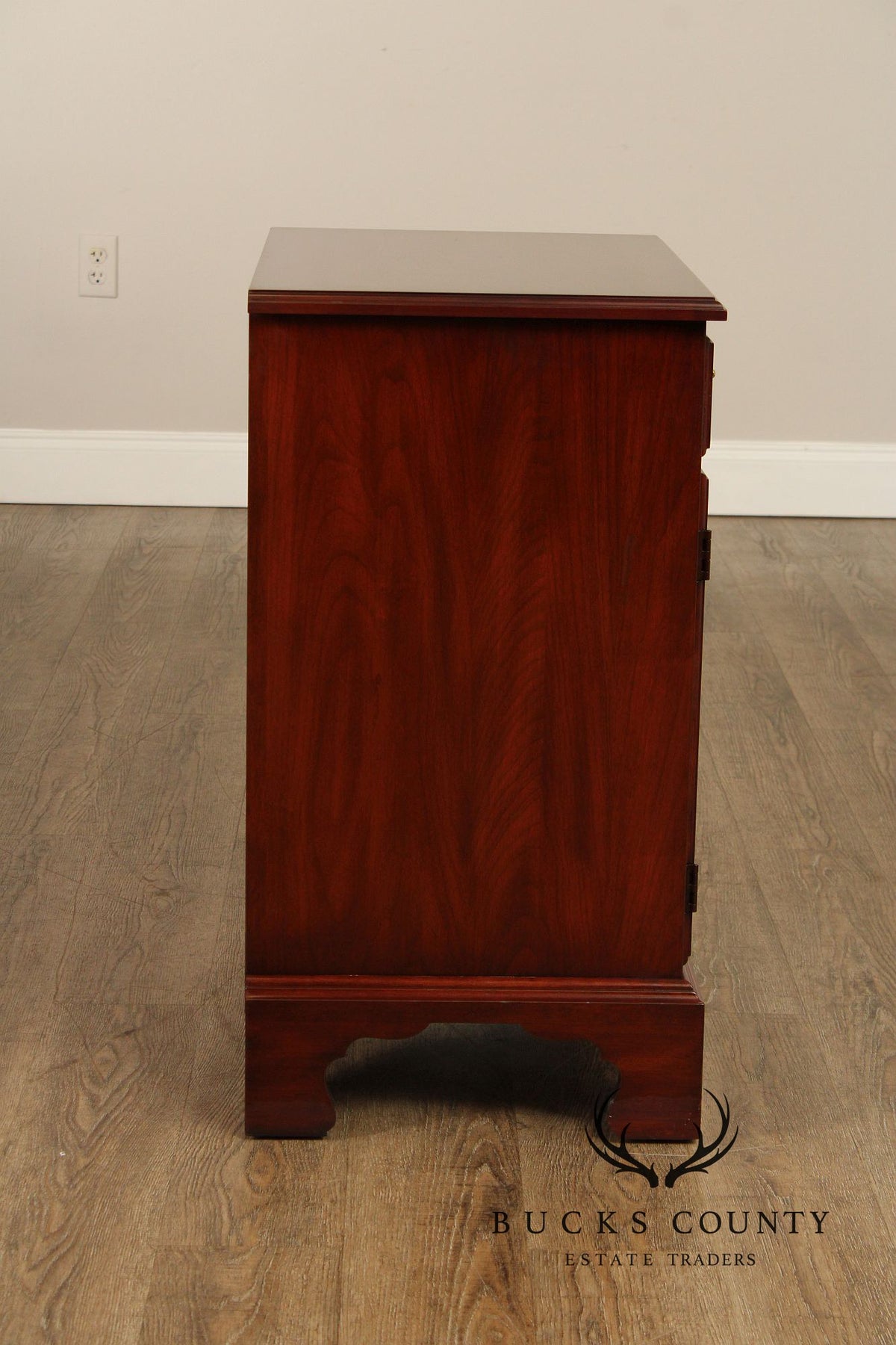 Henkel Harris Chippendale Style Cherry Nightstand
