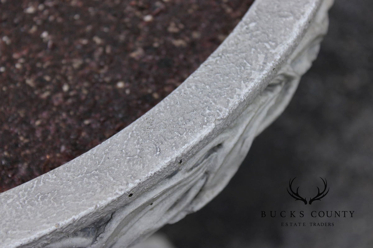Cast Stone Floral Bird Bath