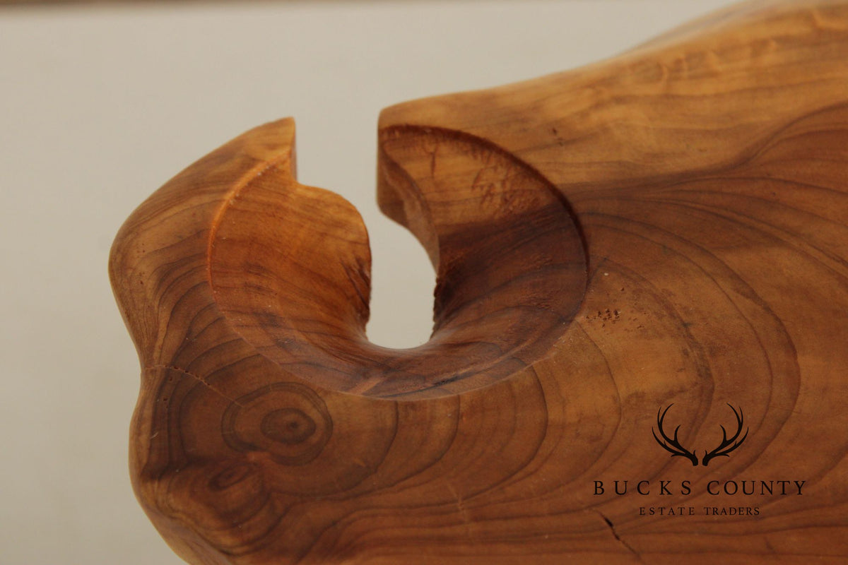 Custom Burlwood Wine Glass Rack