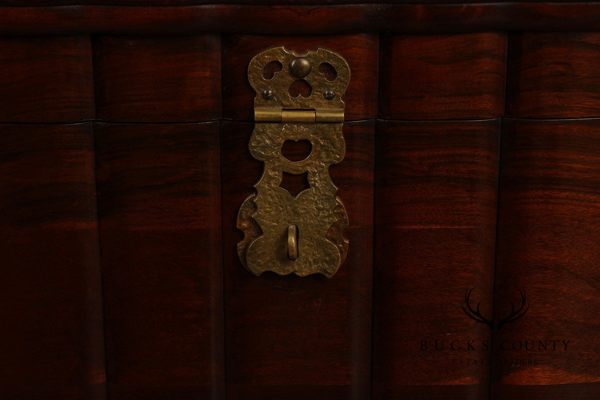 Colonial Style Hardwood And Cedar Trousseau Chest