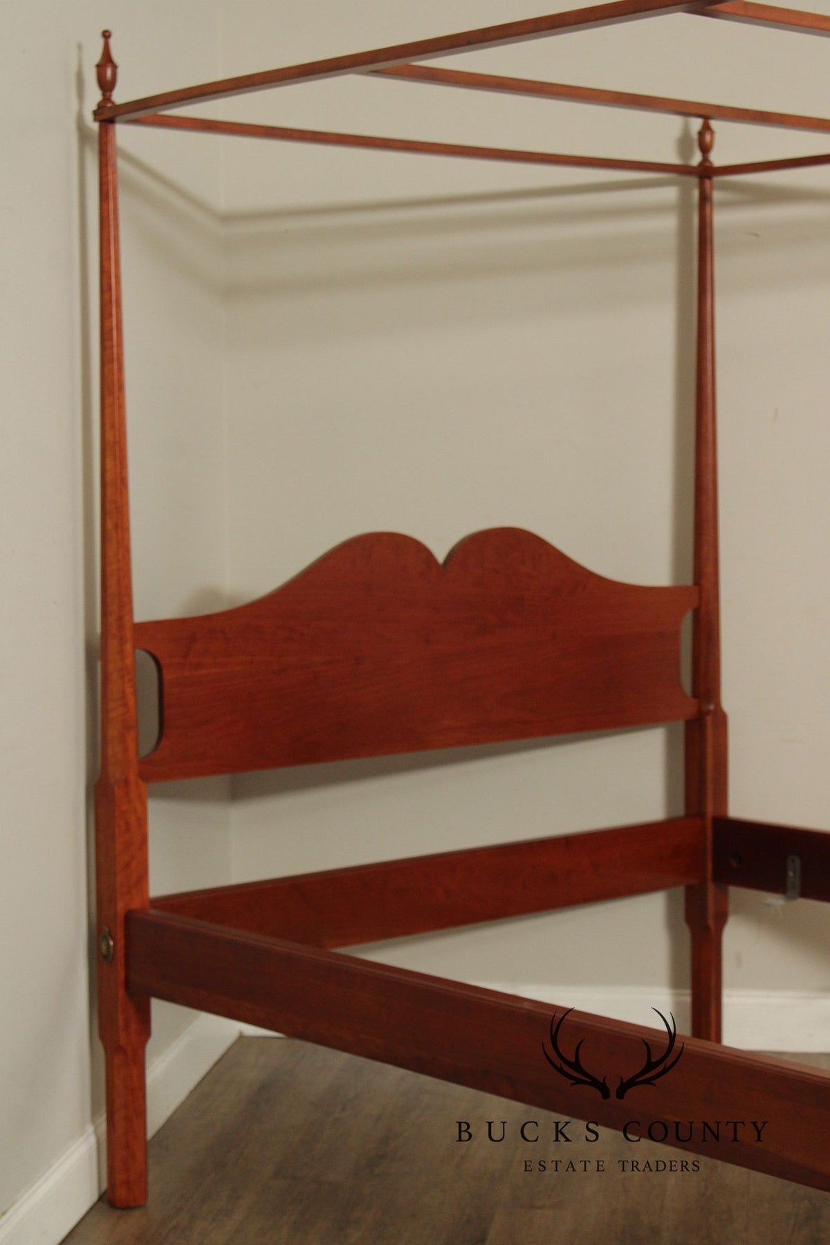 Norman’s Reproductions Solid Cherry Queen Size Four Poster Canopy Bed