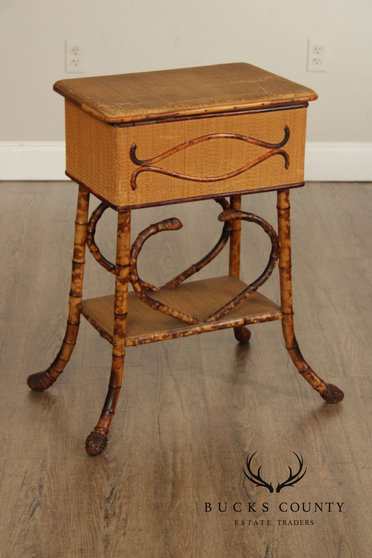 Vintage English Bamboo Sewing Stand