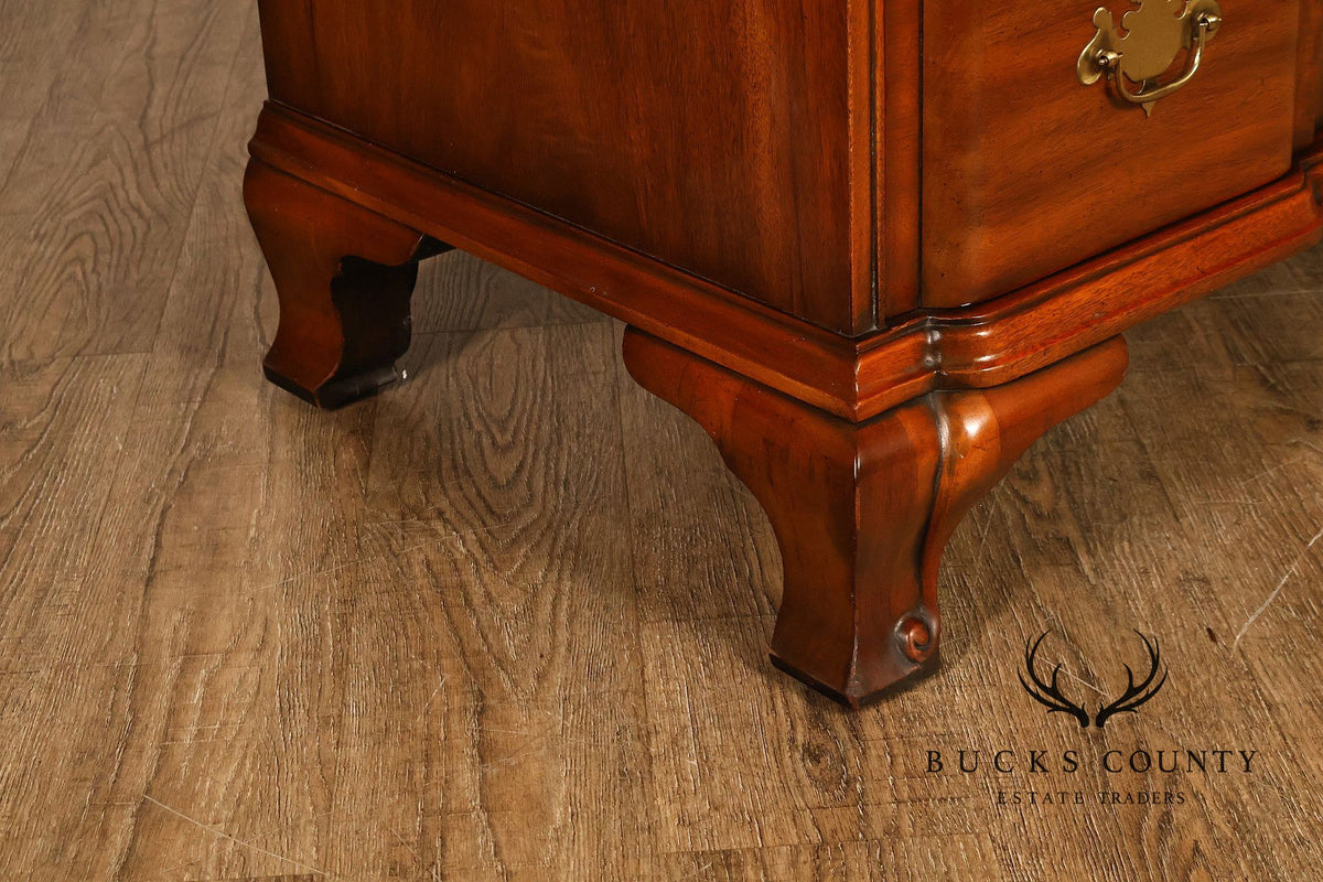 Kindel Chippendale Style Mahogany Block-Front Chest Of Drawers