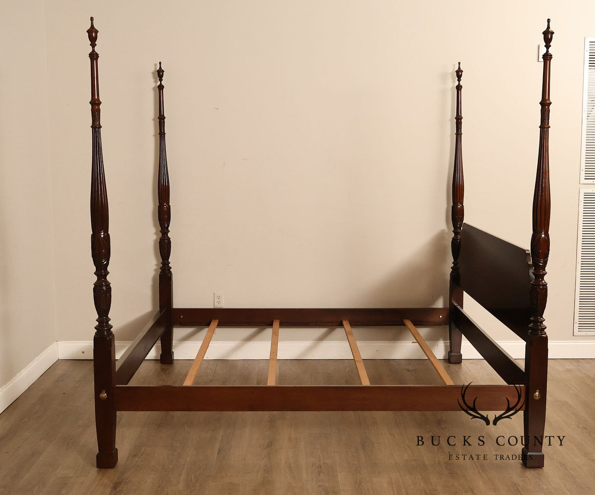 Ethan Allen 'Georgian Court' King Cherry Poster Bed