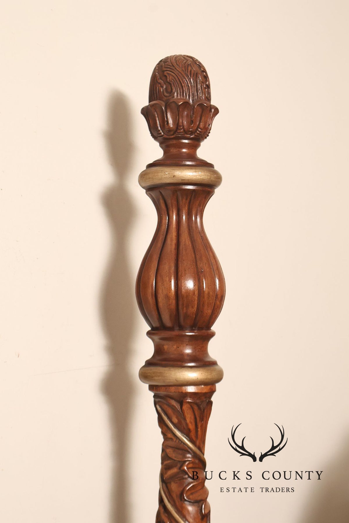 Drexel Heritage Carved King Size Four Poster Bed