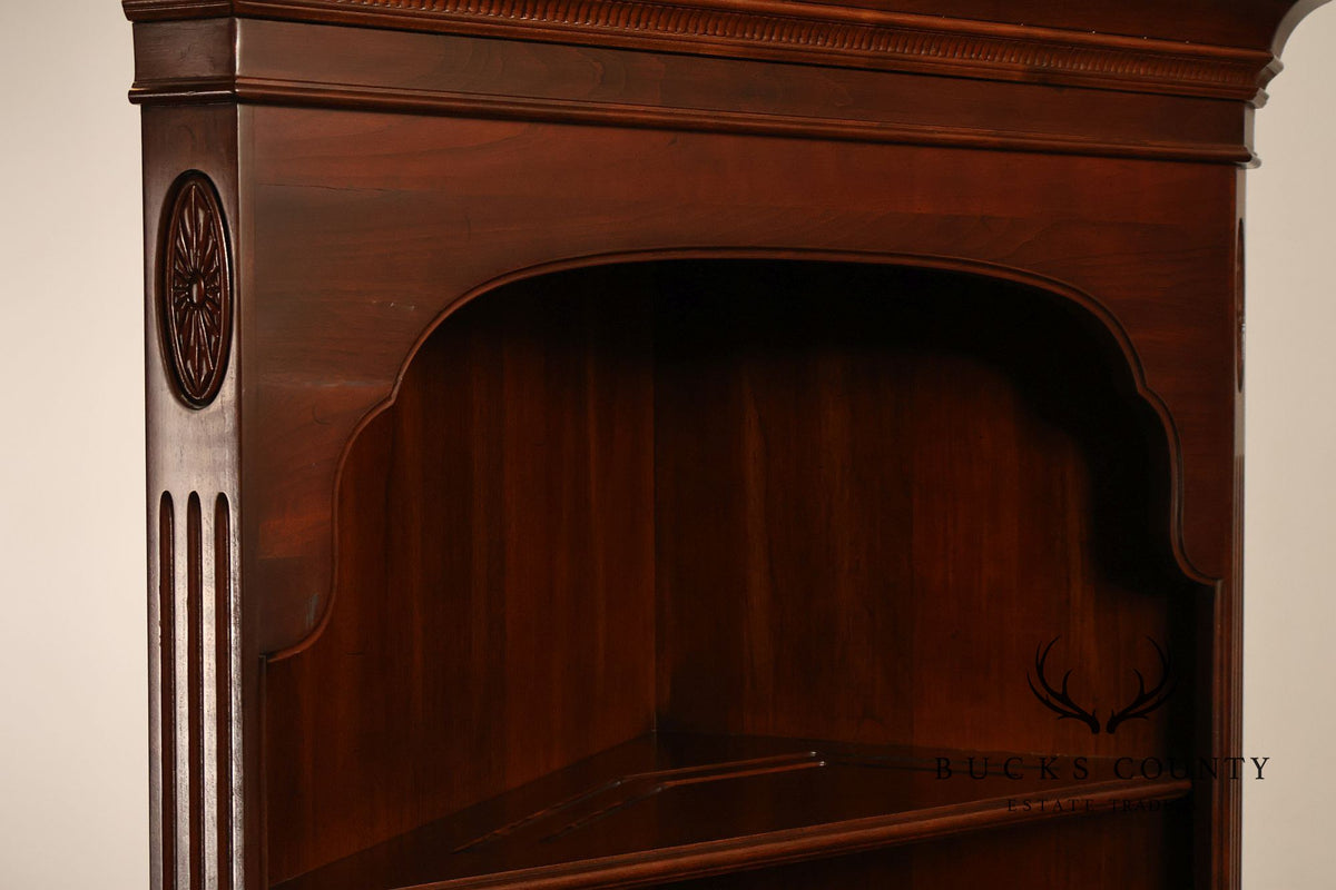Ethan Allen Georgian Court Cherry Corner Bookcase