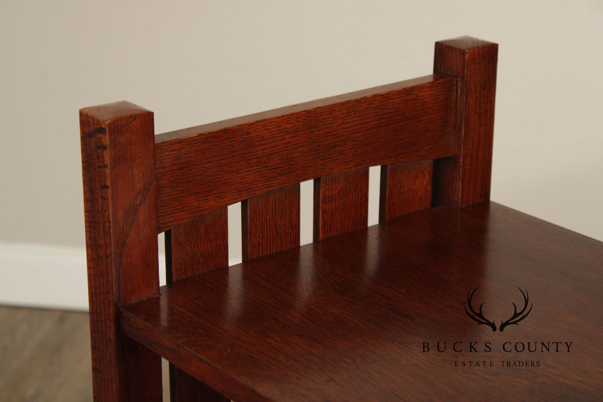 Stickley Mission Collection Oak Bookcase Magazine Stand