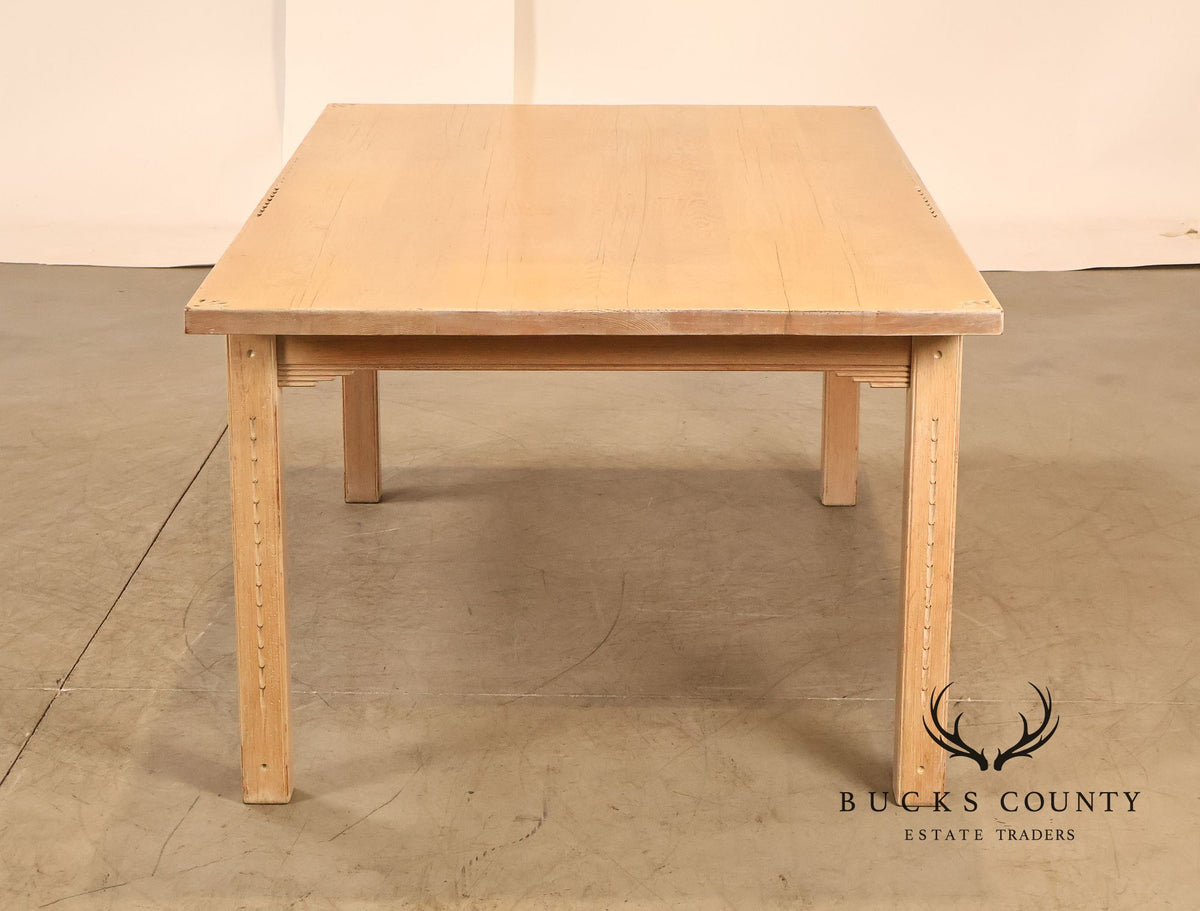 Southwest Style Cerused Pine Dining Table