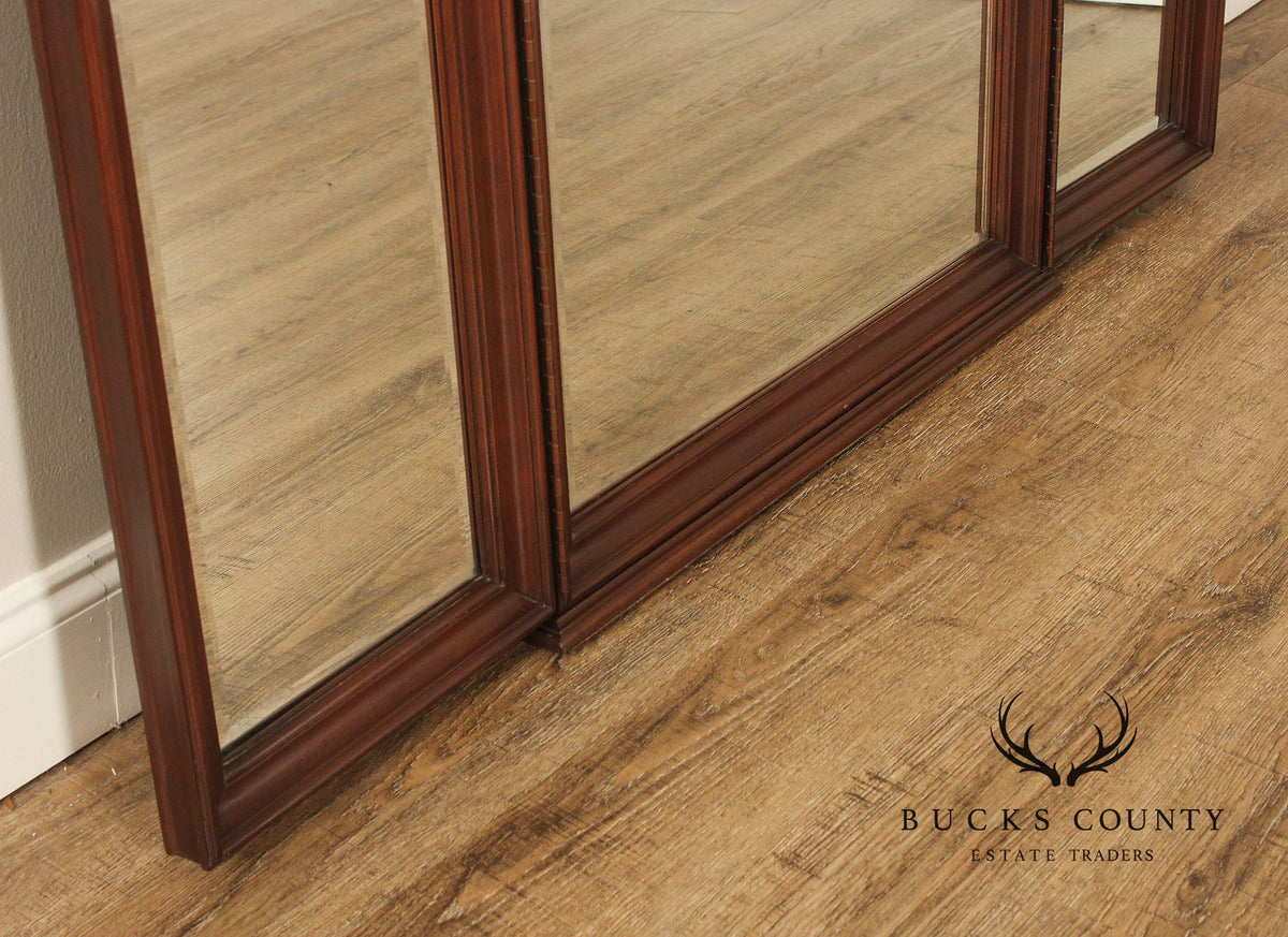 Ethan Allen 'Georgian Court' Cherry Trifold Dresser Mirror