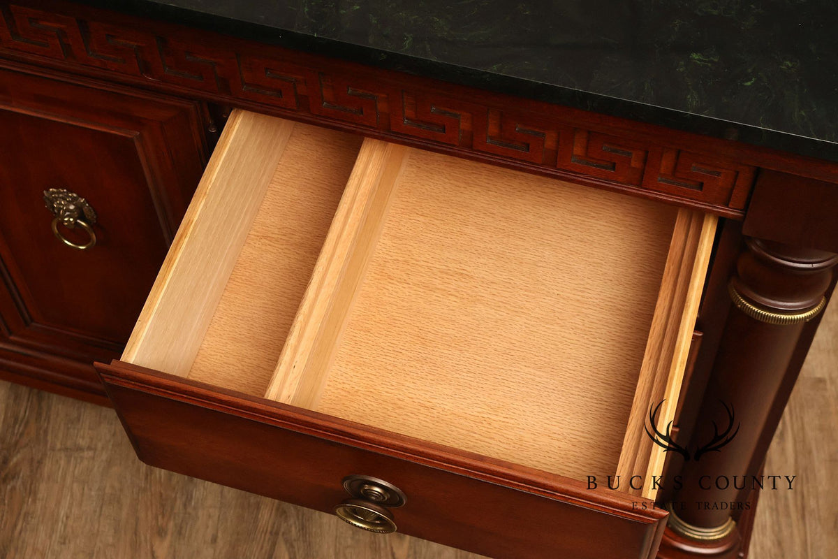 Stanley Regency Style Mahogany Triple Dresser