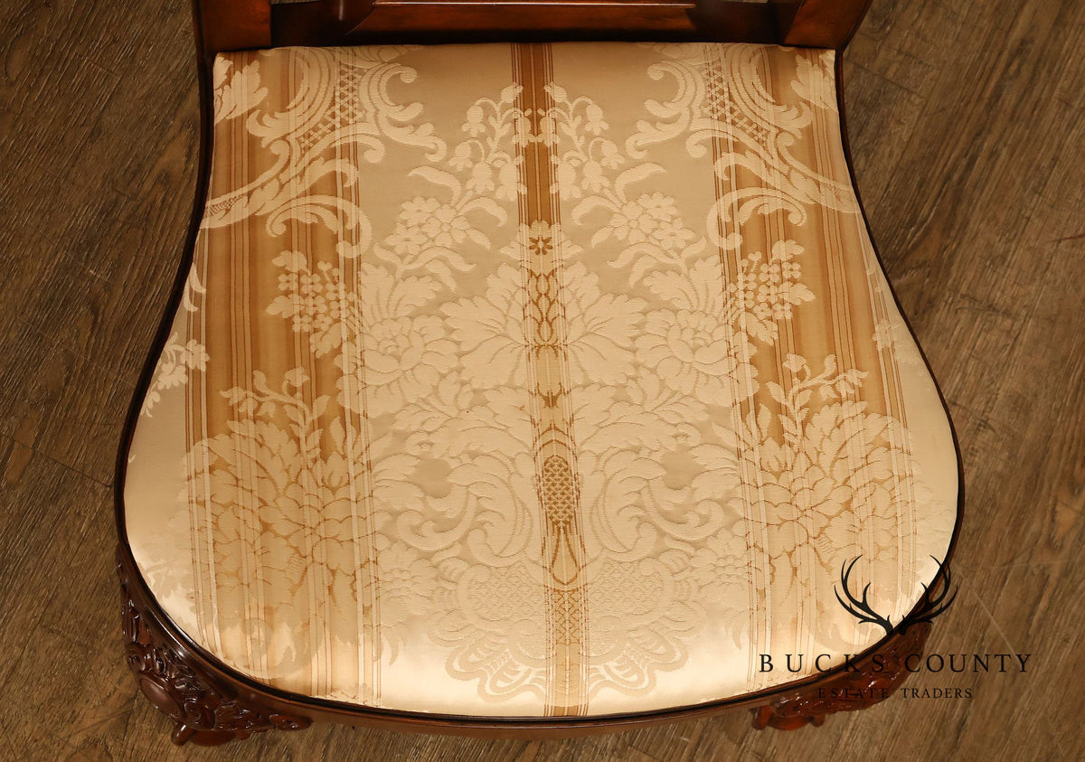 Baker Furniture 'Stately Homes' Set of Ten Walnut Dining Chairs