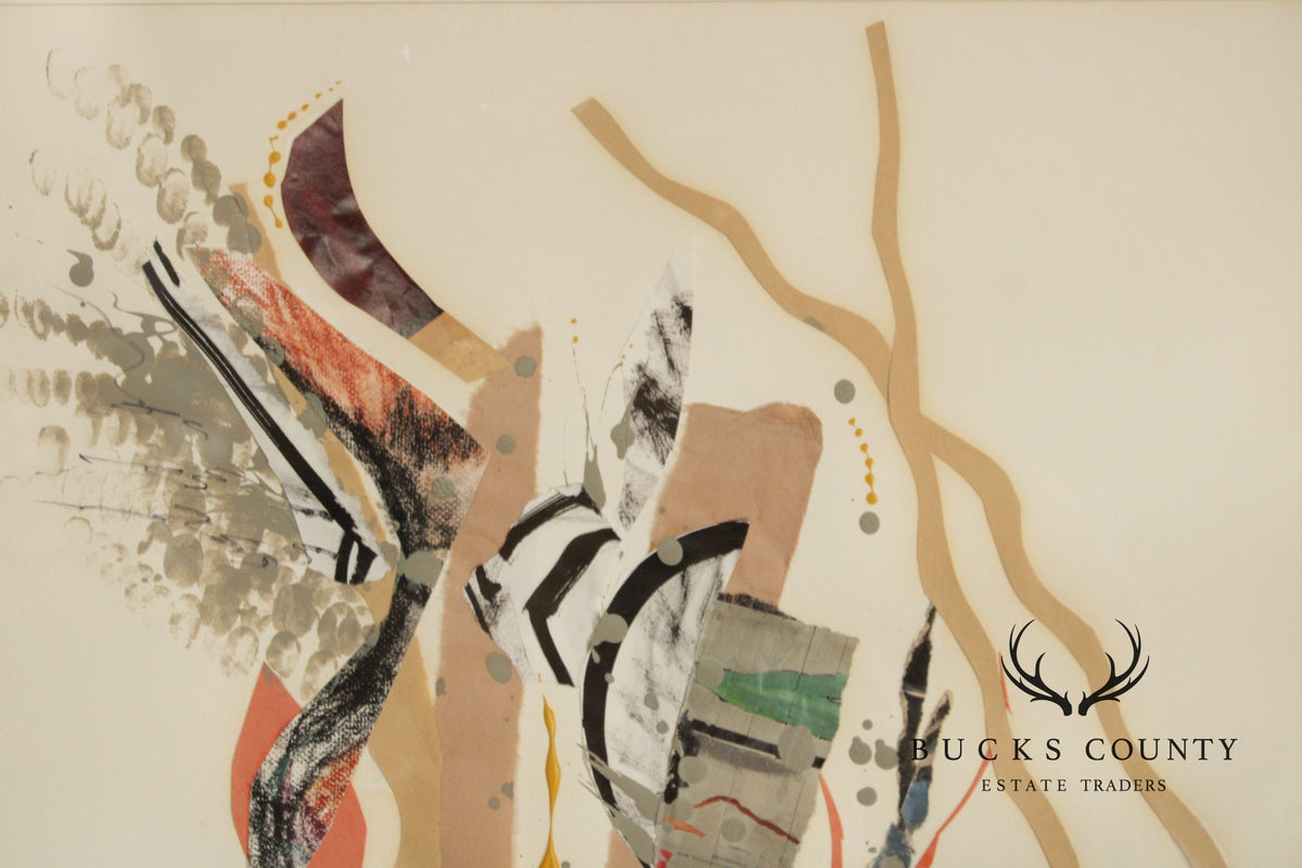Ellen Sherman-Zinn Abstract Expressionist Mixed Media Collage