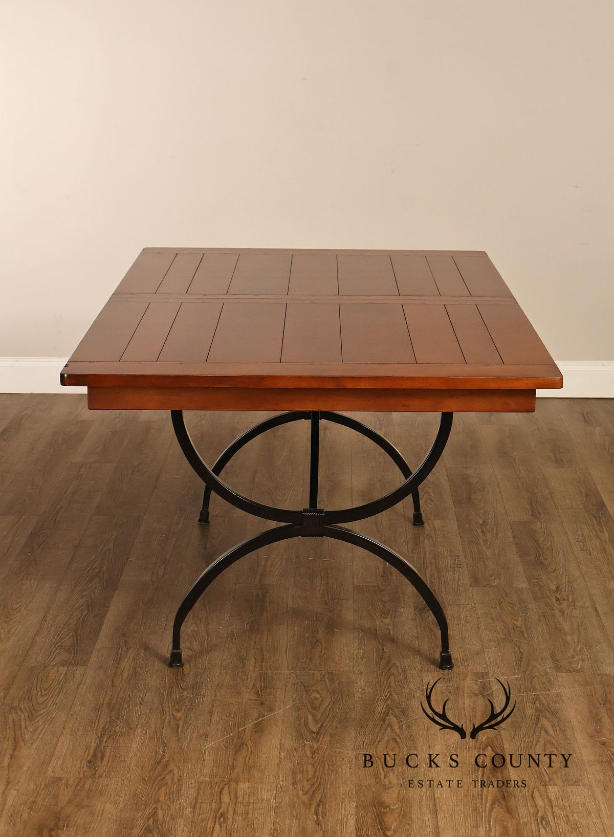 Charleston Forge Wrought Iron Expandable Dining Table