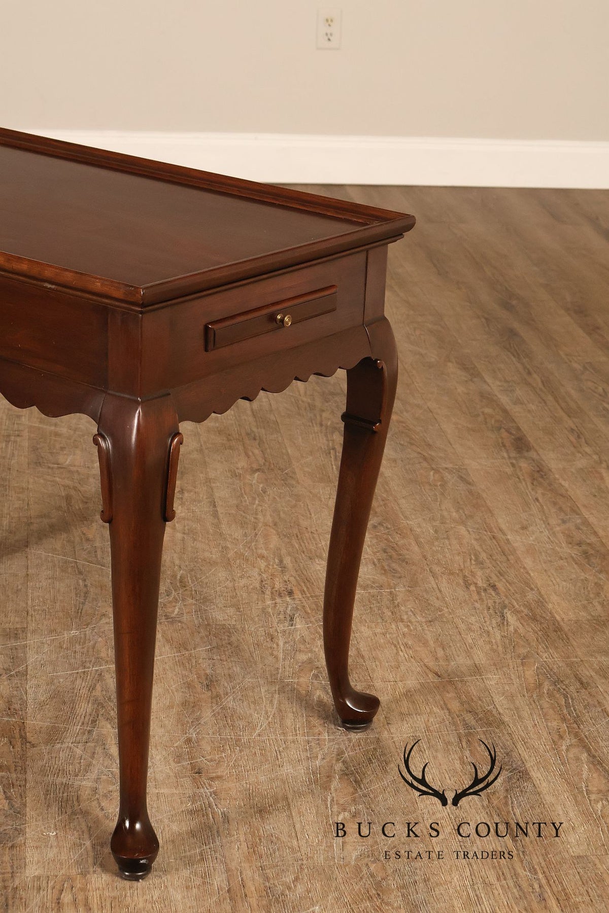 Ethan Allen Georgian Style Cherry Tea Table