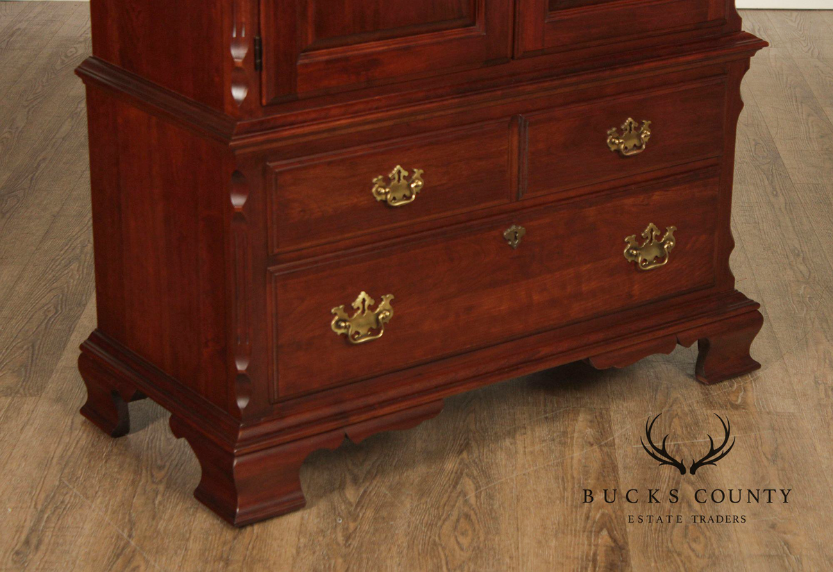 Pennsylvania House Chippendale Style Cherry Armoire