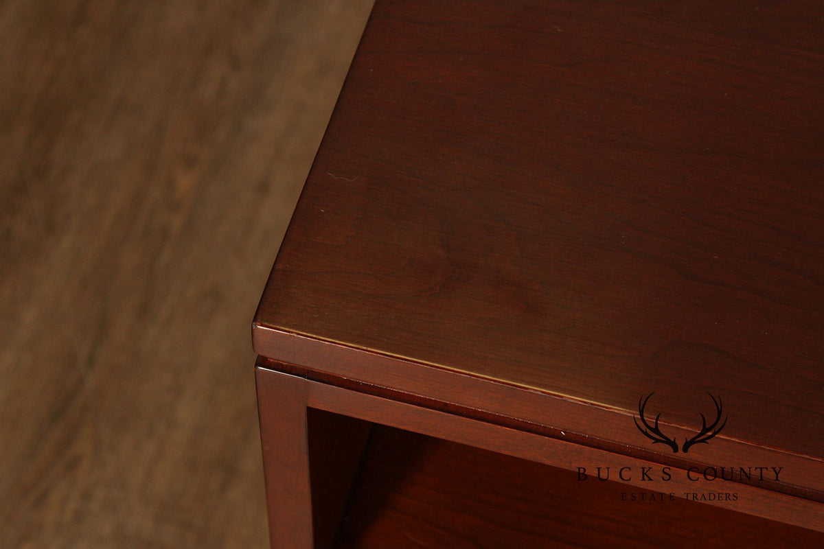 Pair Of Stickley Metropolitan Collection Cherry Nightstands