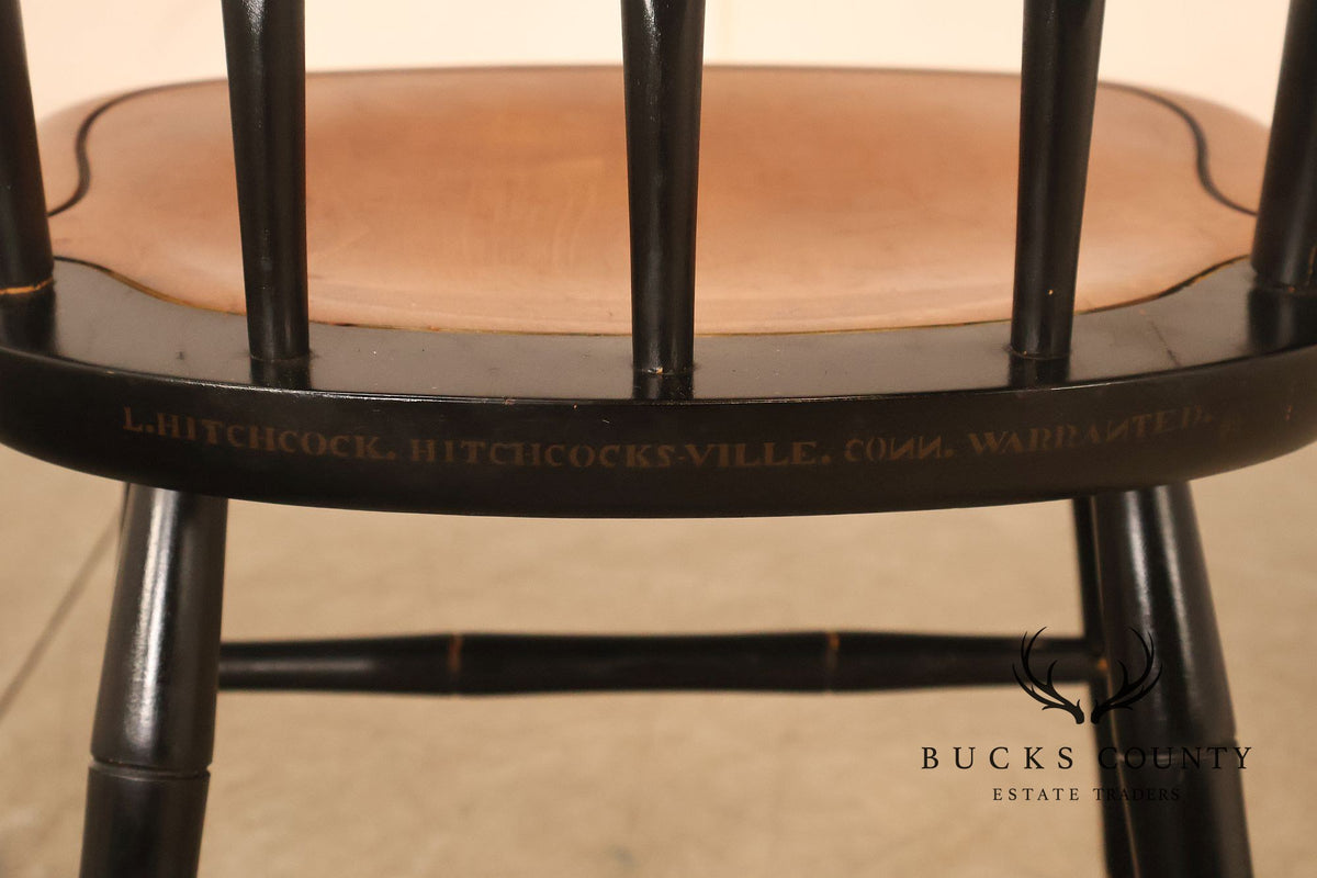 L. Hitchcock Pair of Paint Decorated Side Chairs