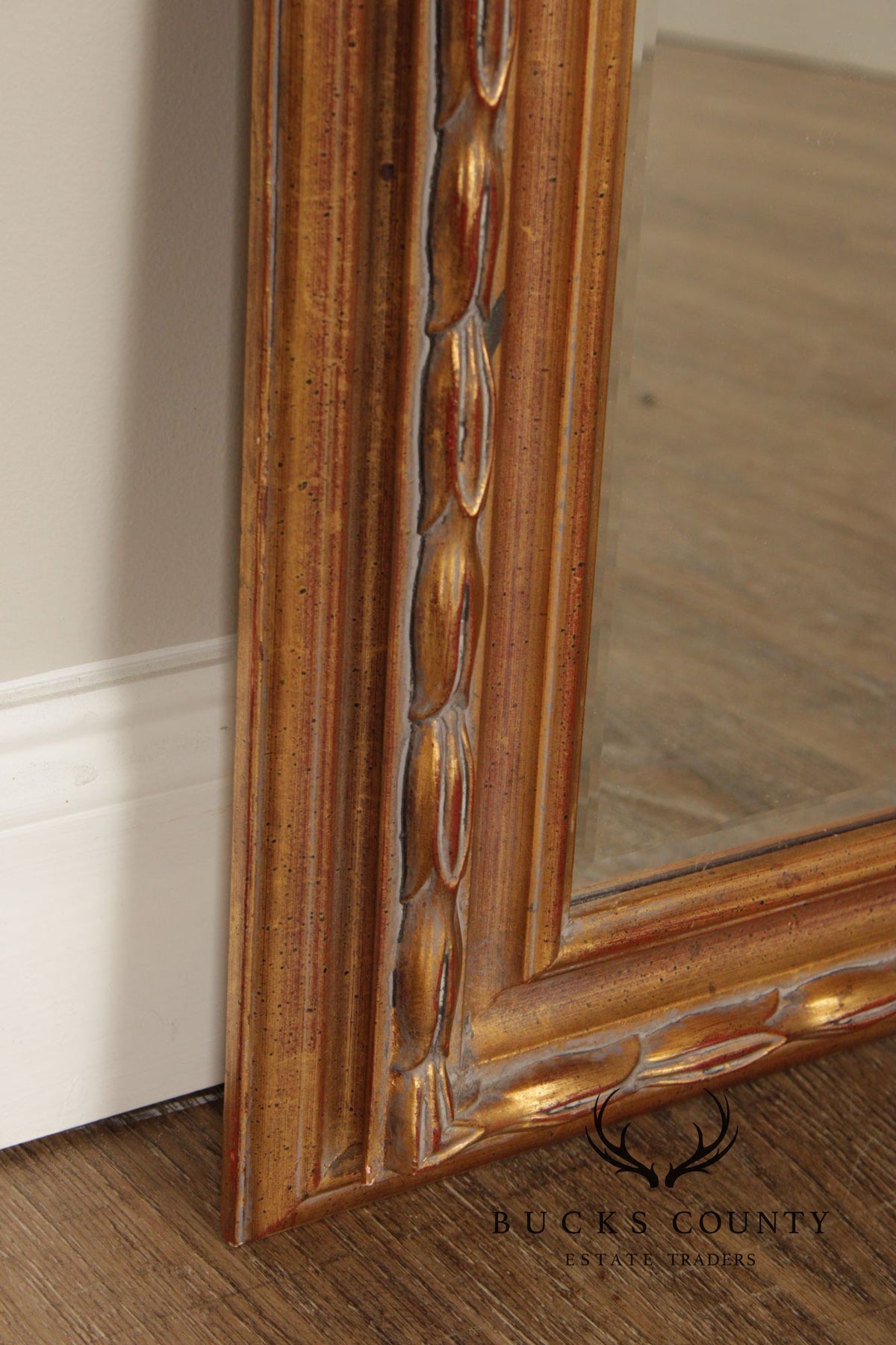 Vintage Gold Framed Trumeau Mirror