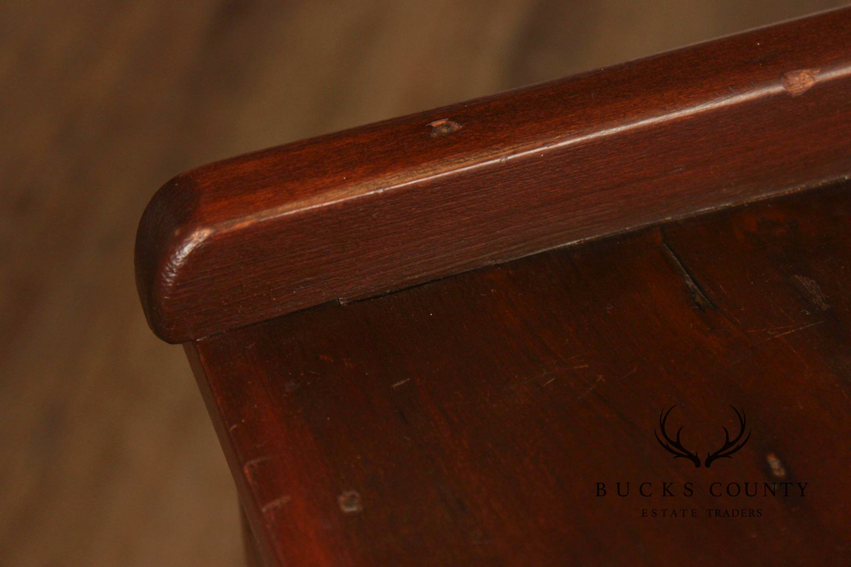 Antique Farmhouse Pine and Copper Dry Sink