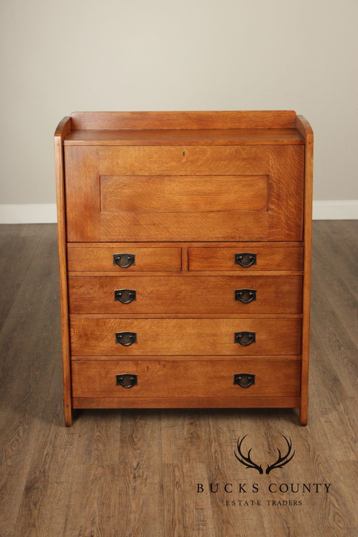 Stickley Mission Collection Oak Fall Front Desk
