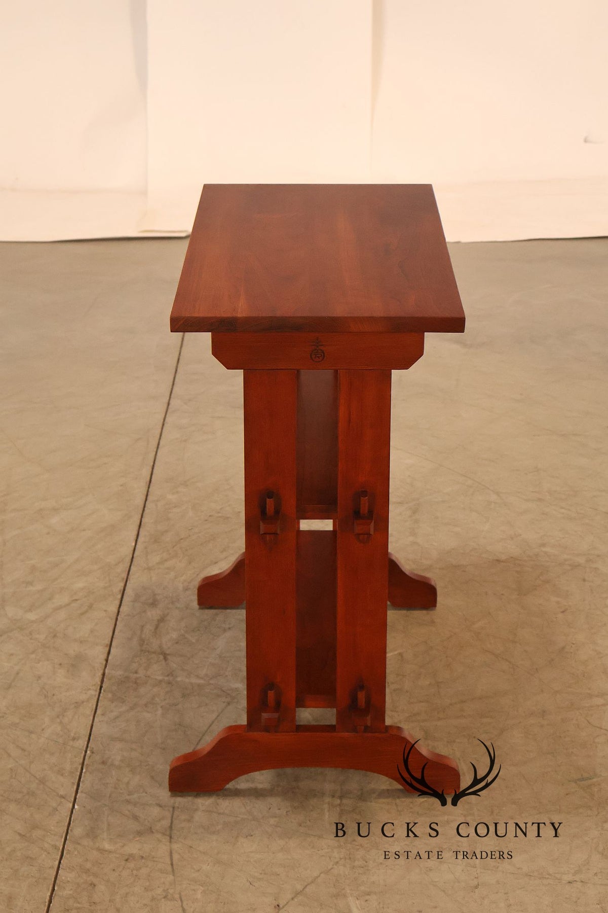 Stickley Mission Collection Pair of Cherry Roycroft Little Journeys Tables