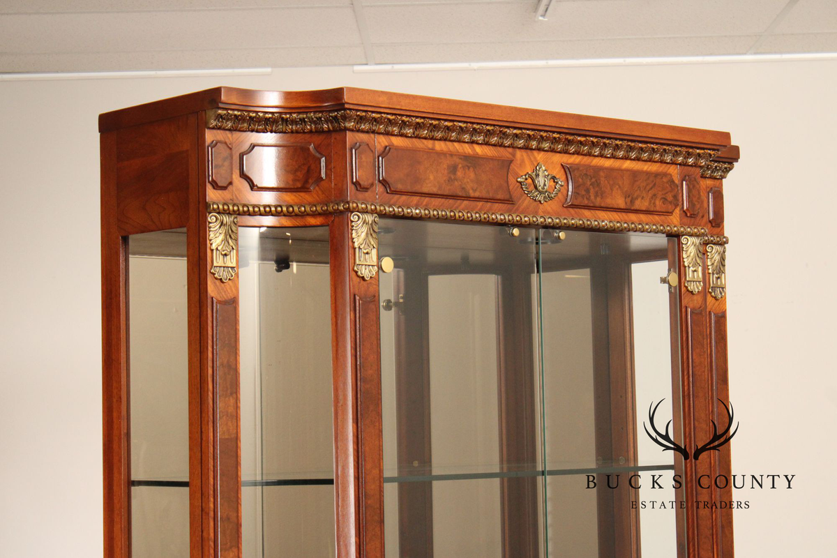 Henredon 'Grand Provenance' Walnut Display Cabinet
