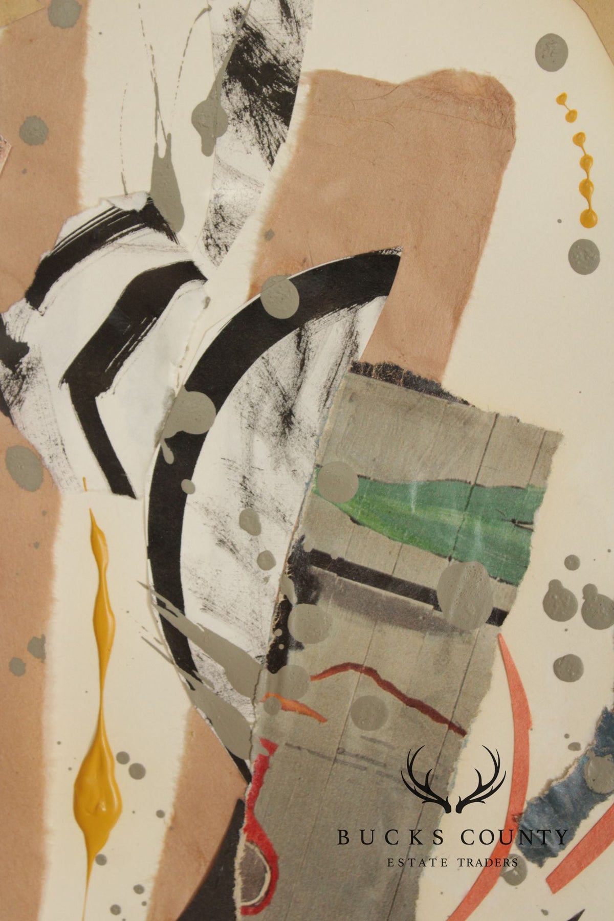 Ellen Sherman-Zinn Abstract Expressionist Mixed Media Collage